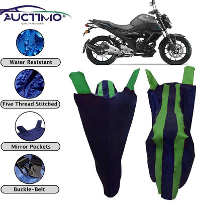 AUCTIMO Two Wheeler Cover for Yamaha(FZ-S FI, Green)