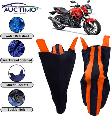 AUCTIMO Two Wheeler Cover for Hero(Xtreme 200R, Blue, Orange)