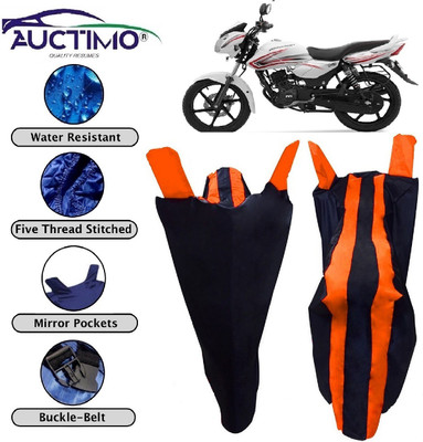 AUCTIMO Two Wheeler Cover for TVS(Pheonix, Orange, Blue)
