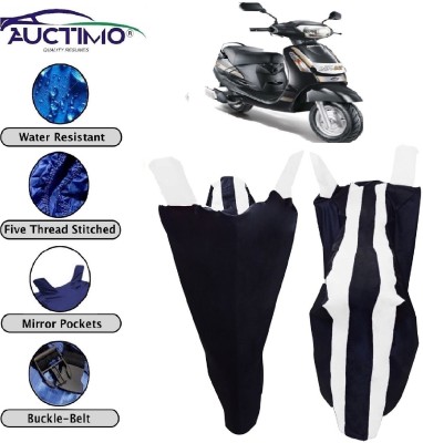 AUCTIMO Two Wheeler Cover for Mahindra(Duro DZ, Blue, White)