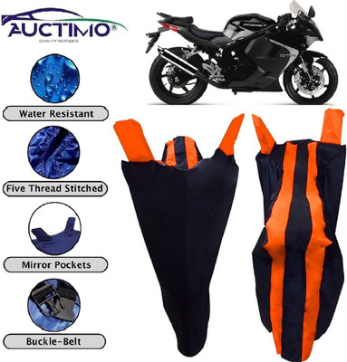 AUCTIMO Two Wheeler Cover for Hyosung(GT250R, Blue, Orange)