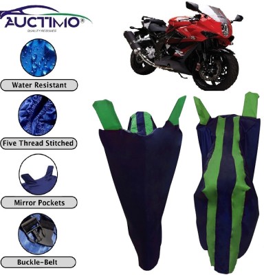 AUCTIMO Two Wheeler Cover for Hyosung(GT650R, Blue, Green)