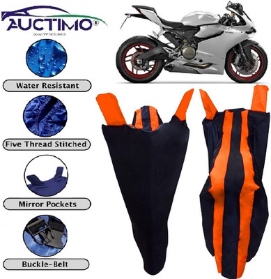 AUCTIMO Two Wheeler Cover for Ducati(899 Panigale, Orange, Blue)