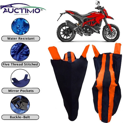 AUCTIMO Two Wheeler Cover for Ducati(Hyperstrada, Blue, Orange)