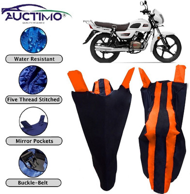 AUCTIMO Two Wheeler Cover for TVS(Radeon, Orange, Blue)