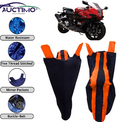 AUCTIMO Two Wheeler Cover for Hyosung(GT650R, Blue, Orange)