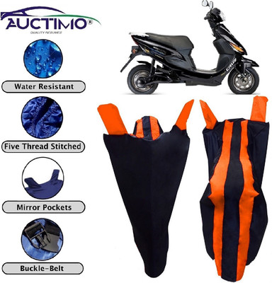 AUCTIMO Two Wheeler Cover for Hero(Electric Cruz, Orange, Blue)