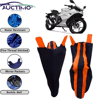 AUCTIMO Two Wheeler Cover for Suzuki(Gixxer SF, Orange, Blue)