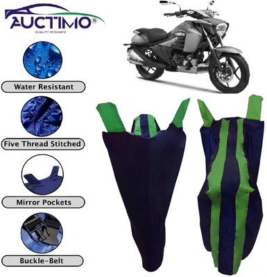 AUCTIMO Two Wheeler Cover for Suzuki(Intruder, Blue, Green)