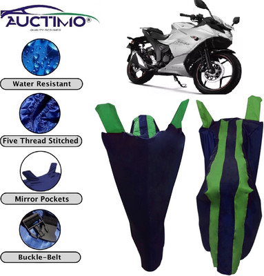 AUCTIMO Two Wheeler Cover for Suzuki(Gixxer SF, Blue, Green)