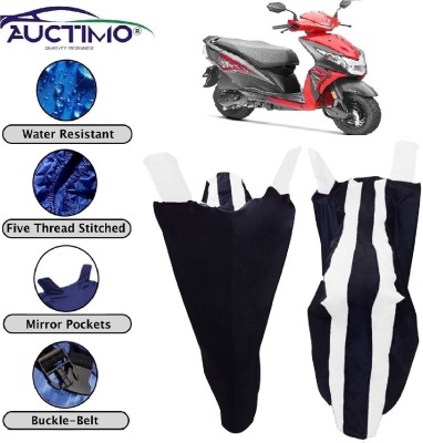 AUCTIMO Two Wheeler Cover for Honda(Dio, Blue, White)