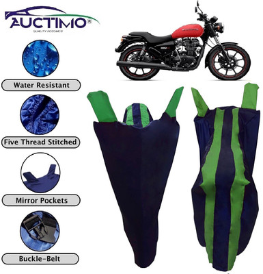 AUCTIMO Two Wheeler Cover for Royal Enfield(Thunderbird 350, Blue, Green)