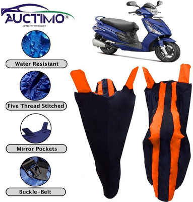 AUCTIMO Two Wheeler Cover for Hero(Maestro, Orange, Blue)