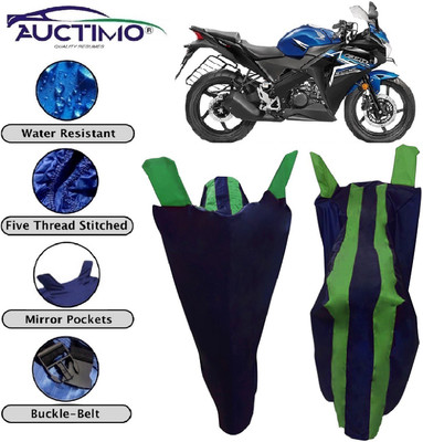AUCTIMO Two Wheeler Cover for Honda(CBR 150R, Green)