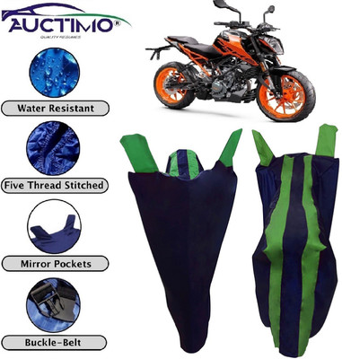 AUCTIMO Two Wheeler Cover for KTM(Duke 200, Blue, Green)