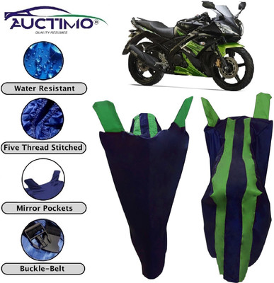 AUCTIMO Two Wheeler Cover for Yamaha(YZF R15 S, Blue, Green)