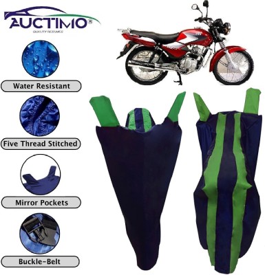 AUCTIMO Two Wheeler Cover for TVS(Star, Blue, Green)