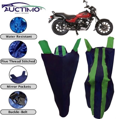 AUCTIMO Two Wheeler Cover for Bajaj(Avenger 180 Street, Green)