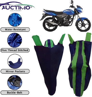 AUCTIMO Two Wheeler Cover for Bajaj(Discover 110, Green)