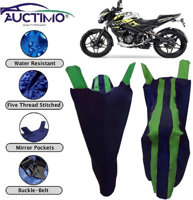 AUCTIMO Two Wheeler Cover for Bajaj(Pulsar 160 NS DTS-i, Green)