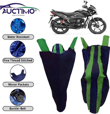 AUCTIMO Two Wheeler Cover for Hero(Passion Xpro, Blue, Green)