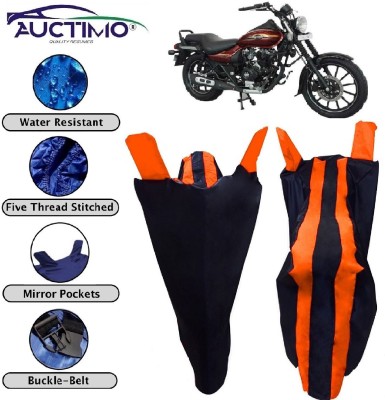 AUCTIMO Two Wheeler Cover for Bajaj(Avenger 150 Street, Orange, Blue)