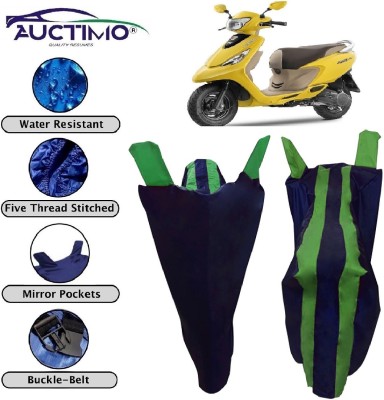 AUCTIMO Two Wheeler Cover for TVS(Zest, Blue, Green)