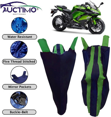 MWBB Two Wheeler Cover for Kawasaki(Ninja 1000, Green)