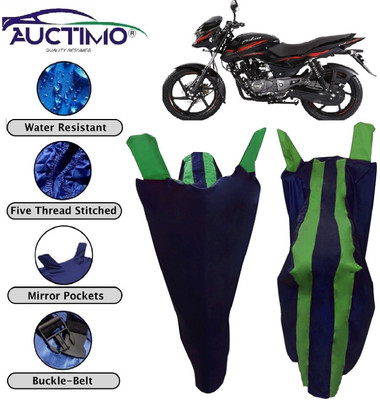 AUCTIMO Two Wheeler Cover for Bajaj(Pulsar 150, Blue, Green)