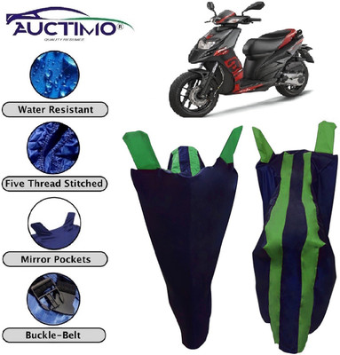 AUCTIMO Two Wheeler Cover for Aprilia(SR 150, Blue, Green)