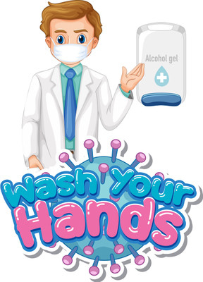 DECOR Production Wash Your Hands Emergency Sign