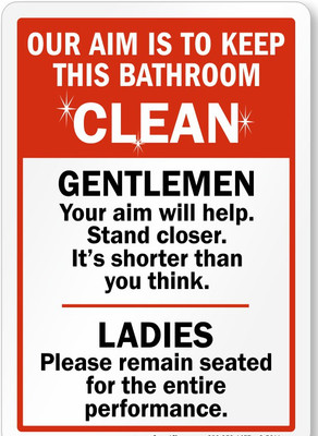 DECOR Production Clean The Surface Emergency Sign