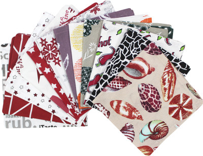 Flipkart SmartBuy Cotton Multicolor Cloth Napkins(12 Sheets)