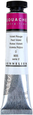 SENNELIER Extra fine Gouache Tube 21ml S2 Red Violet(Set of 1, Red Violet)