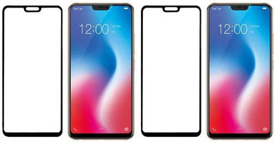 HOBBYTRONICS Edge To Edge Tempered Glass for Vivo V9(Pack of 2)