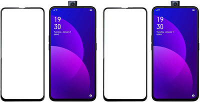 HOBBYTRONICS Edge To Edge Tempered Glass for Oppo F11 Pro(Pack of 2)