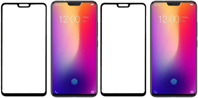 HOBBYTRONICS Edge To Edge Tempered Glass for VIVO X21(Pack of 2)