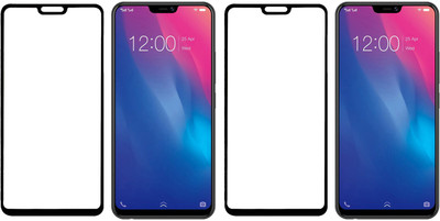 HOBBYTRONICS Edge To Edge Tempered Glass for Vivo V9 Youth(Pack of 2)