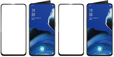 HOBBYTRONICS Edge To Edge Tempered Glass for OPPO Reno 2(Pack of 2)