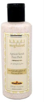 KHADI MEGHDOOT Scrub with Extract of Aloevera and Rose (210 ml) Scrub(210 ml)