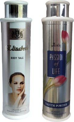 JEVTON Elizabeth & Passion of Life Body Talc Each(2 x 300 g)