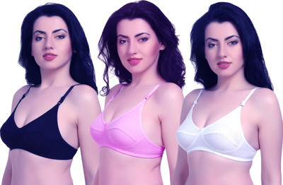 Zivosis Daily use everyday bra for girl and women for every occassion formal party wear collage office ethnic Women T-Shirt Non Padded Bra(Multicolor)