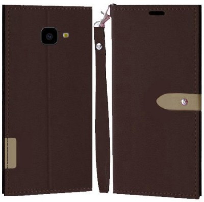 YAYAVAR Flip Cover for Samsung Galaxy J7 Prime, Samsung Galaxy J7 Prime 2, Samsung Galaxy On Nxt(Brown, Grip Case, Pack of: 1)