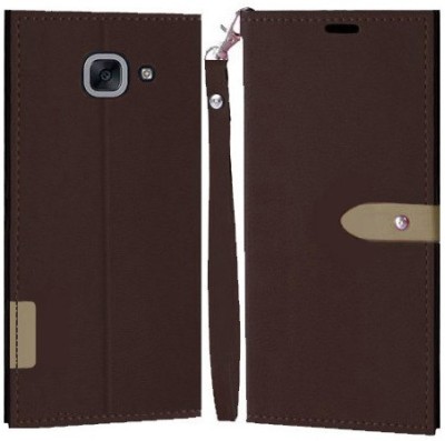 YAYAVAR Flip Cover for Samsung Galaxy J7 Max(Brown, Grip Case, Pack of: 1)