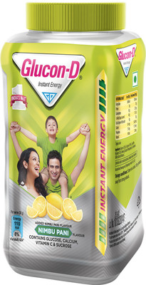 GLUCON-D Nimbu Pani Glucose Energy Drink(400 g, Nimbu Pani Flavored) deal from flipkart