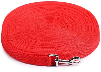 THE DDS STORE Dog Training Lead Long Rope Cotton Nylon Webbing Recall Obedience Line Leash for Pet 3m/10ft, (RED) 304 cm Dog & Cat Strap Leash(Red)
