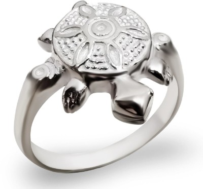 Parnika Good Luck Tortoise/Turtle Sterling Silver Ring