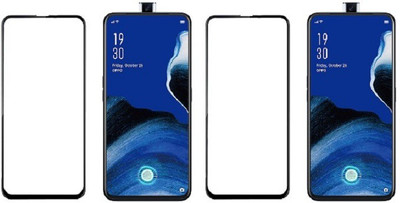 HOBBYTRONICS Edge To Edge Tempered Glass for OPPO Reno 2z(Pack of 2)