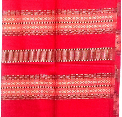 PASHTUSHS Wool Self Design Women, Men Shawl(Red)