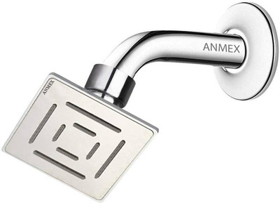 ANMEX 4x4 (4 Inch) Super Heavy SS MAZE Rain Shower with 9inch Round Arm Shower Head